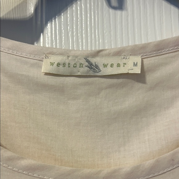 Weston Wear cream and silver dress. Pockets and lining. Medium - Picture 2 of 9